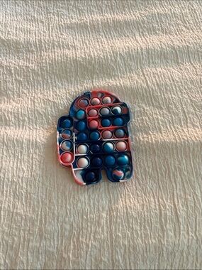 Blue & Pink Space Character Silicone Pop-It Fidget Toy for Kids